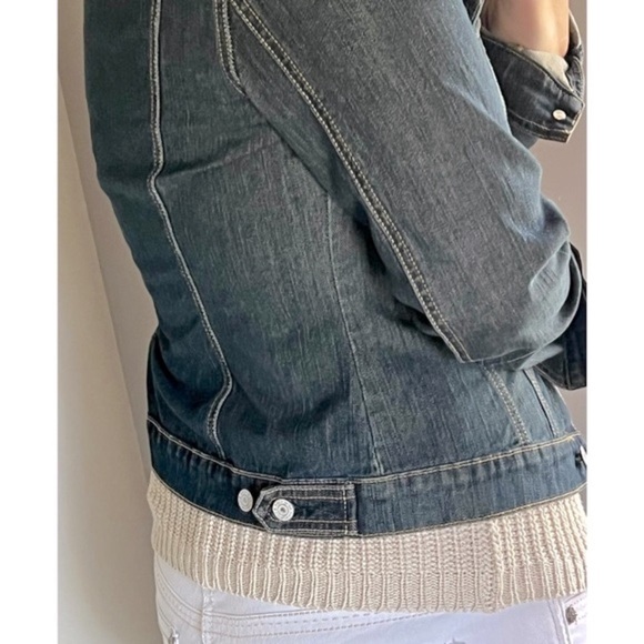 New York & Co denim jean jacket size medium - Picture 2 of 13